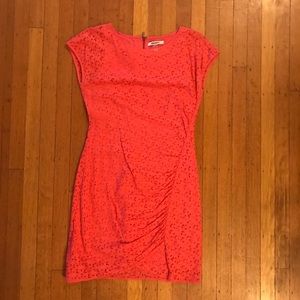 DKNYC lace patterned cotton dress